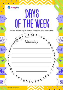 Days of the week: Învățăm zilele săptămânii în limba engleză