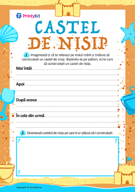 Castelul de nisip: creăm instrucțiuni