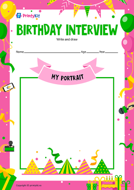 My birthday interview: Anchetă de ziua de naștere în limba engleză