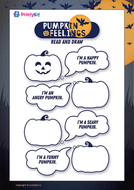 Desenăm fețele dovlecilor: „Halloween” (în limba engleză)