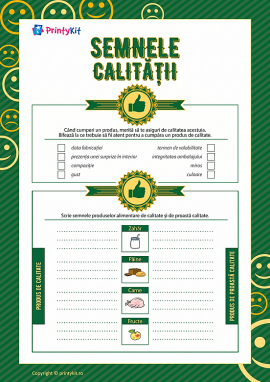 Determinarea semnelor de calitate ale produselor alimentare