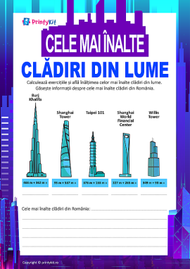 Calculăm înălțimea celor mai înalte construcții din lume