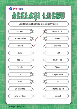 Același lucru: corelăm timpul