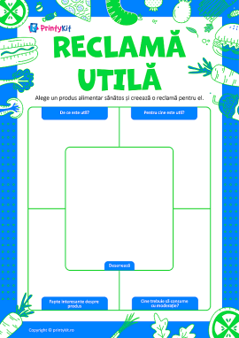 Crearea unei reclame pentru produse sănătoase