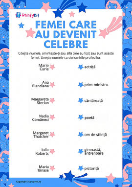 Nume și profesii ale unor femei celebre