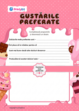 Povestim despre gustările preferate