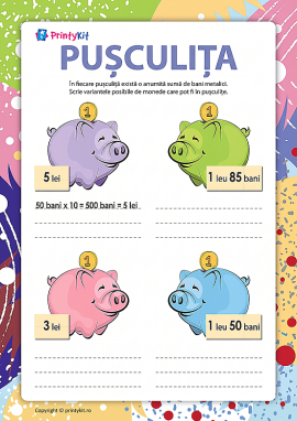Pușculița: numărăm banii