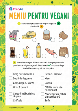 Pregătim meniul pentru vegani