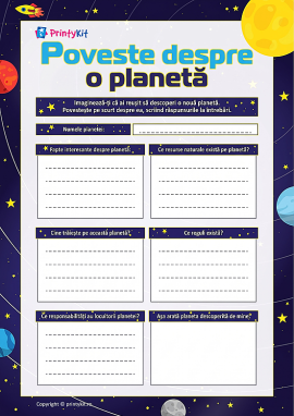 Scriem o poveste despre planetă