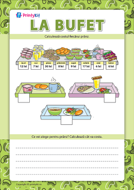 La bufet: calculăm costul prânzului