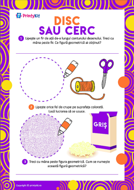 Disc sau cerc: figuri geometrice