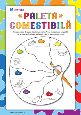Paleta comestibilă: culori