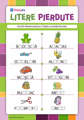 Litere pierdute: scriem corect