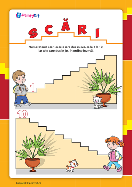 Scări: reproducem ordinea numerelor