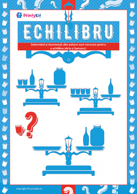 Echilibru: comparăm masa obiectelor