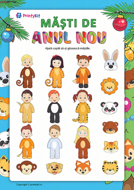 Măști de Anul Nou: dezvoltăm spiritul de observație