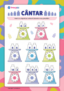 Cântarul: determinarea masei