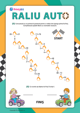 Raliu auto: rezolvăm ecuații